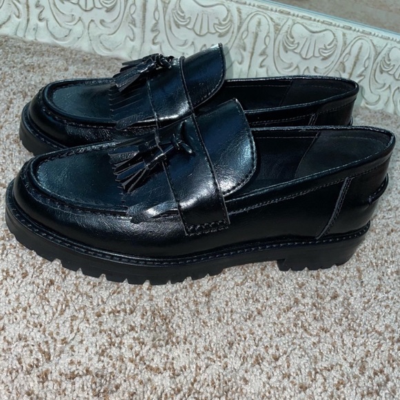 Steve Madden MINKA BLACK LEATHER size 7 - Picture 1 of 16